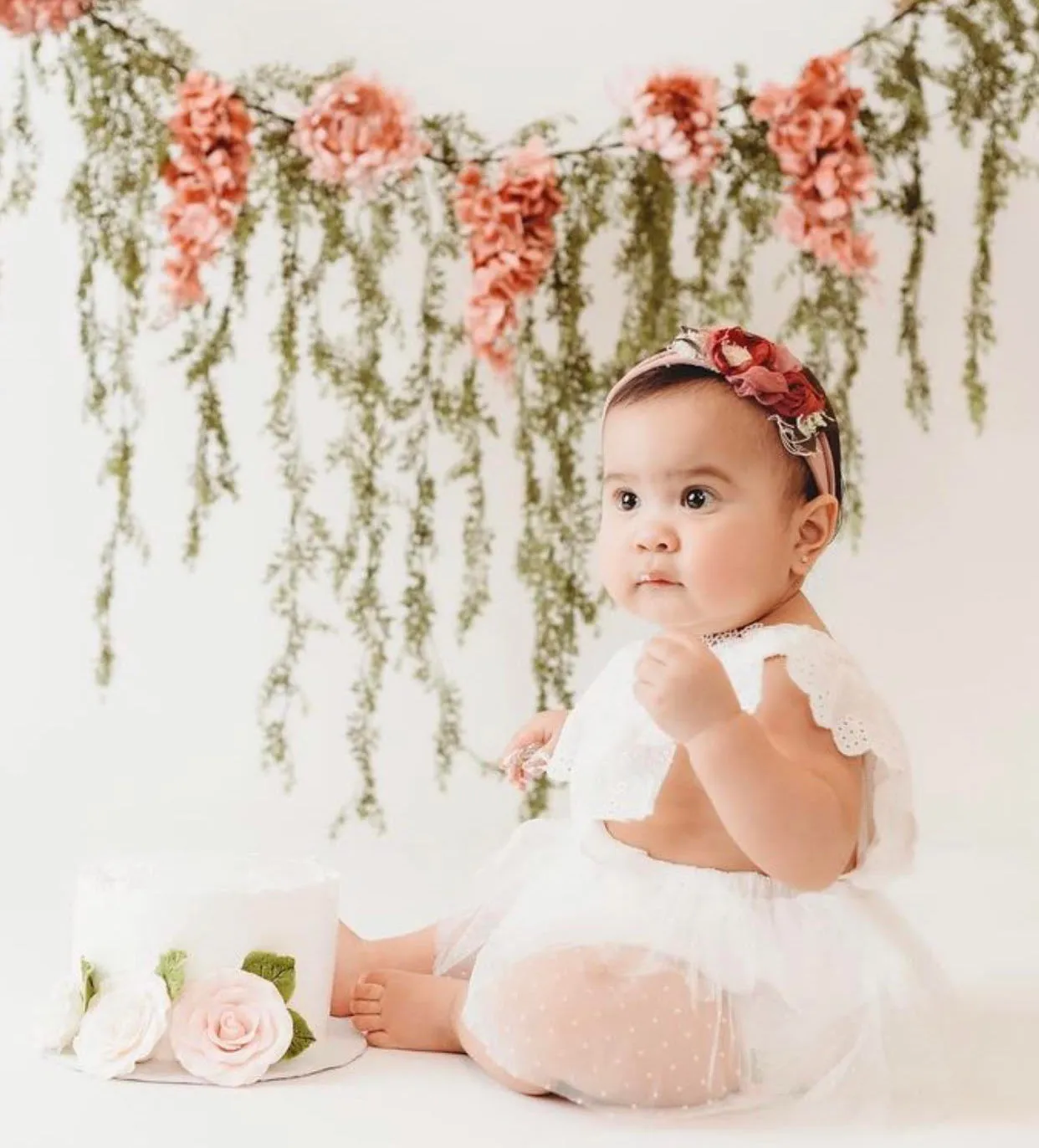 $15.00 EA - 3-6M X 2 - *BEST SELLER* Aurora Ivory/White Lace Vintage Romper