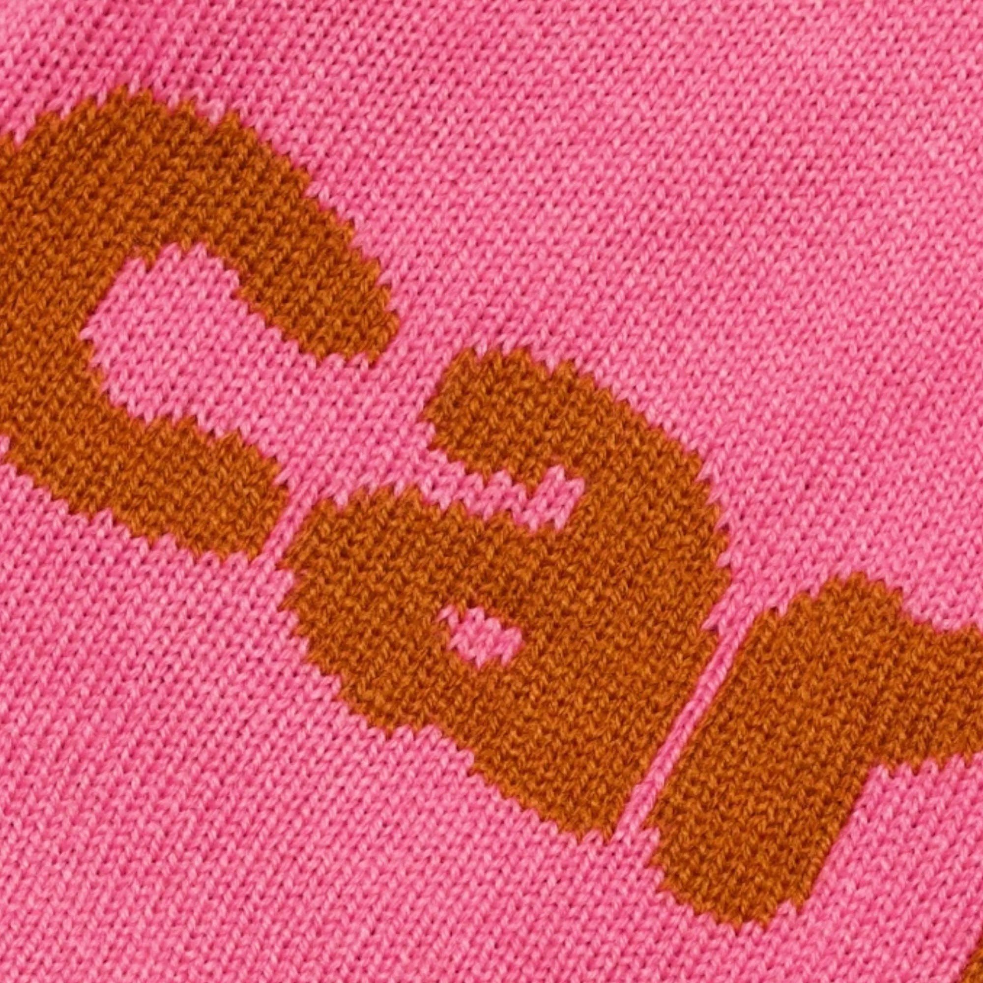 Carpet C Star Reversible Beanie - Brown / Pink