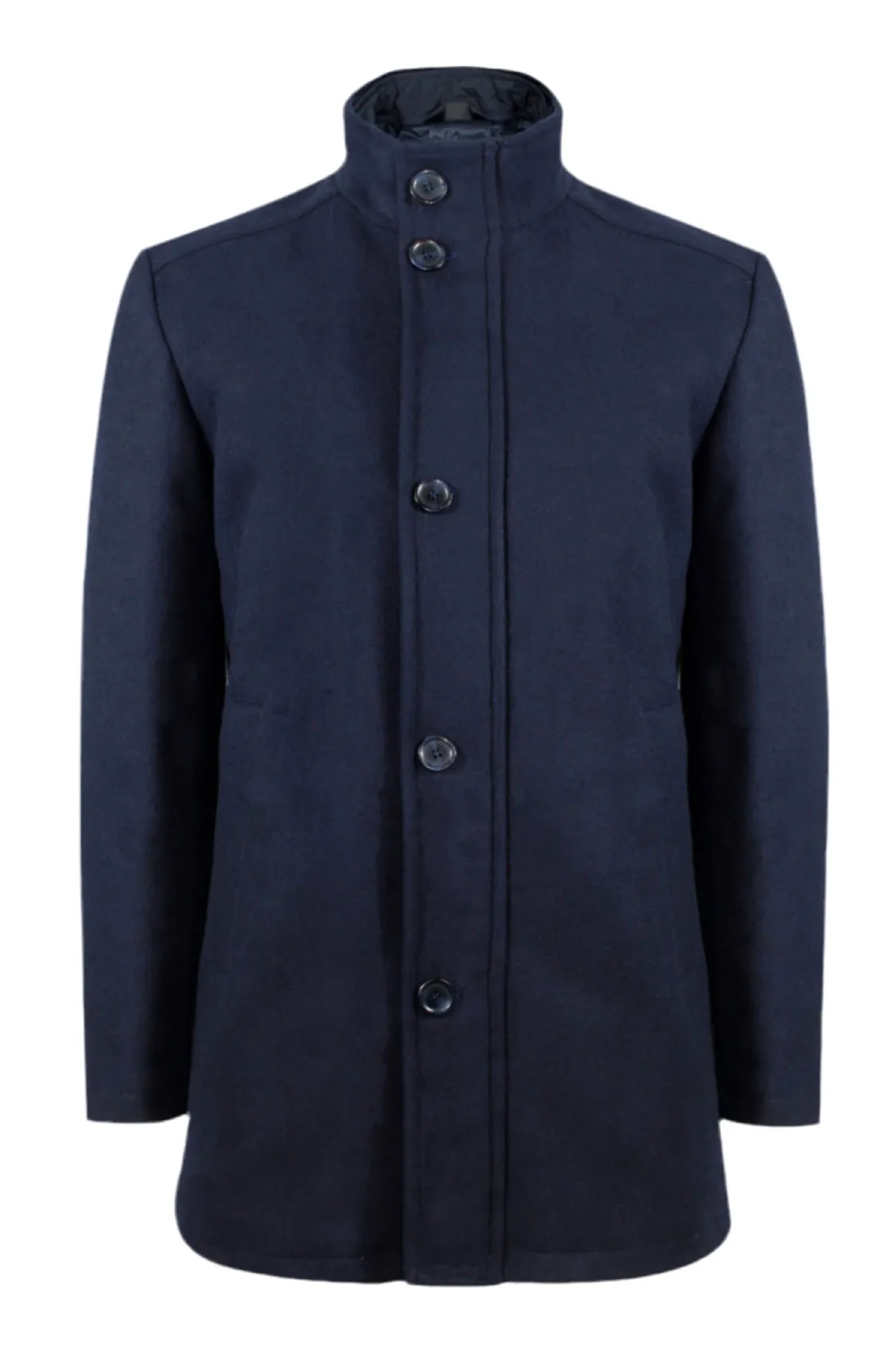 N78 Navy wool coat