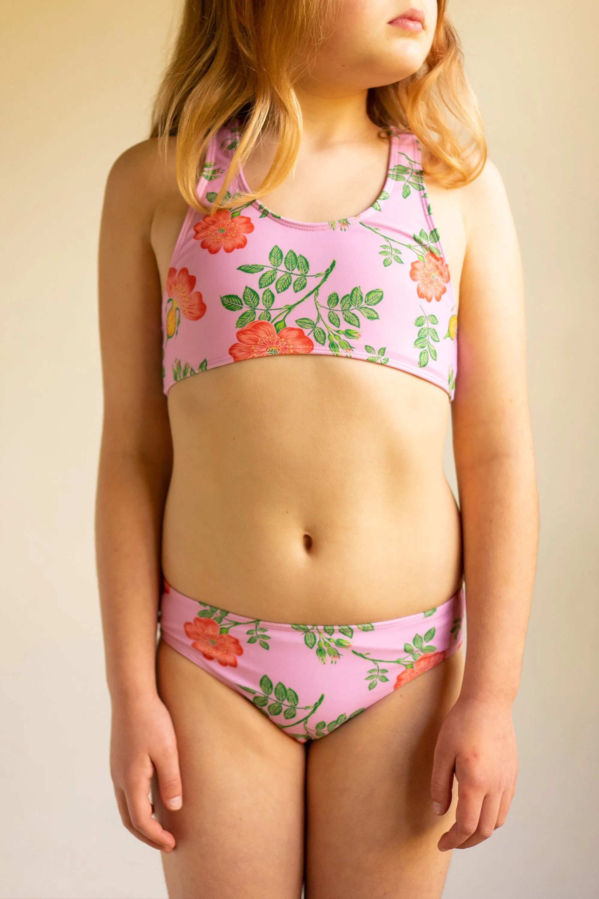 Racer Back Bikini Sorbet Dogwood Rose
