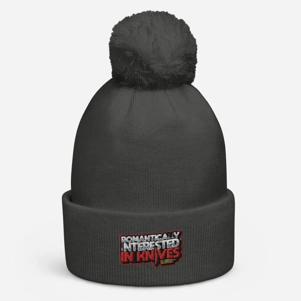 Romantically Interested in Knives Pom Pom Beanie